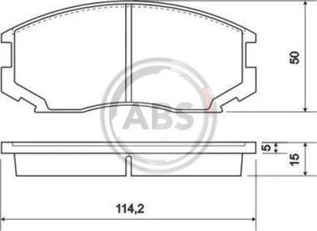 Колодка торм. DAIHATSU/MITSUBISHI TERIOS/COLT/LANCE передн. (ABS) A.B.S. 36865