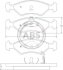 Комплект гальмівних накладок, дискове гальмо A.B.S. 36886 (фото 1)