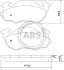Комплект гальмівних накладок, дискове гальмо A.B.S. 36971 (фото 1)