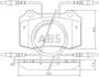 Комплект гальмівних накладок, дискове гальмо A.B.S. 37049 (фото 1)