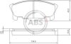 Комплект гальмівних накладок, дискове гальмо A.B.S. 37058 (фото 1)