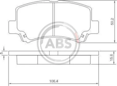 Колодка торм. SUZUKI WAGON R передн. (ABS) A.B.S. 37086