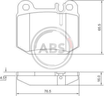Гальмівні колодки дискові зад. DB M-Class ML430 98- ML55AMG 00- A.B.S. 37194