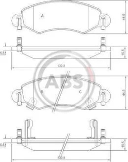 К-кт перед. гальм. колодок Suzuki Ignis II (MH) A.B.S. 37249