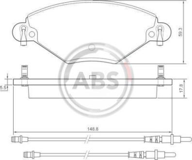 Гальмівні колодки перед. Citroen C5 01- (Bosch) A.B.S. 37277