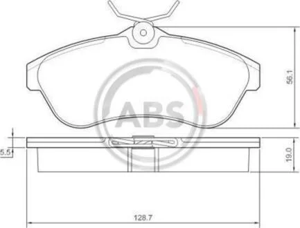 Гальмівні колодки пер. C2/C3 (03-11) A.B.S. 37308