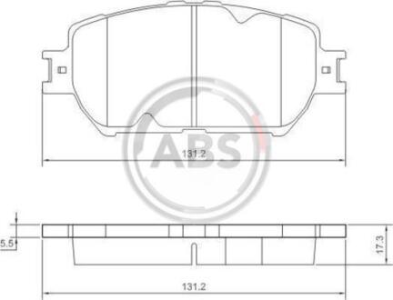 Гальмівні колодки перед. Toyota Camry 96-06 (akebono) A.B.S. 37356