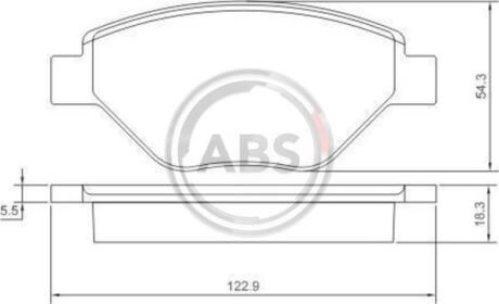 Колодка торм. RENAULT MEGANE передн. (ABS) Распродажа A.B.S. 37398