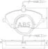 Гальмівні колодки перед. Peugeot 407/607 04- (TRW) (162,3x79,1x18,4) A.B.S. 37431 (фото 1)