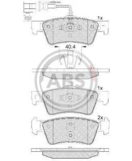 Гальмівні колодки зад. T5 03- (ATE)(диски 333x32.5mm) A.B.S. 37494