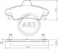 Комплект гальмівних накладок, дискове гальмо A.B.S. 37497 (фото 1)