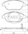 Гальмівні колодки пер. Opel Corsa D 06- (Bosch) A.B.S. 37564 (фото 1)