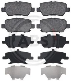 Комплект гальмівних накладок, дискове гальмо A.B.S. 37601