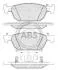 Гальмівні колодки пер. Accord/Accord 08-15 A.B.S. 37720 (фото 1)