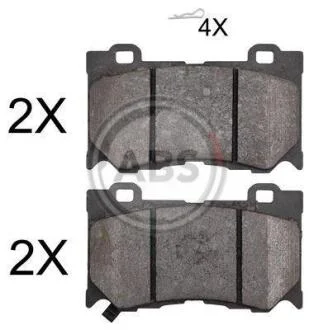 Колодки гальмівні дискові, комплект A.B.S. 37768