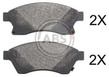 Колодки гальмівні передні Aveo T300, Cruze J300, Opel Astra J (A.B.S) A.B.S. 37789