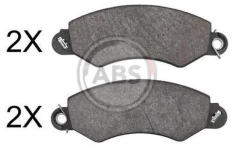 Колодки гальмівні дискові, комплект A.B.S. 37798