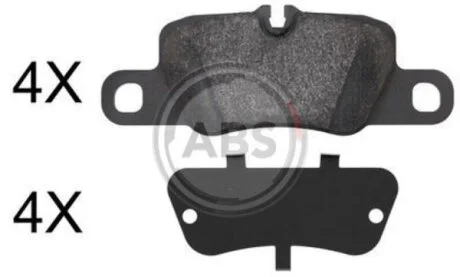 Гальмiвнi колодки дисковi A.B.S. 37820