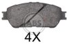 Комплект гальмівних накладок, дискове гальмо A.B.S. 37822 (фото 1)