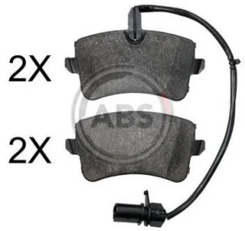 Колодки гальмівні дискові, комплект A.B.S. 37830