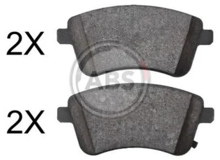 Комплект тормозных колодок, дисковый тормоз A.B.S. 37841
