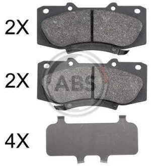 Гальмівні колодки пер. Hilux (05-15) A.B.S. 37881