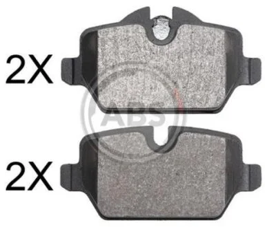 Комплект гальмівних накладок, дискове гальмо A.B.S. 37883
