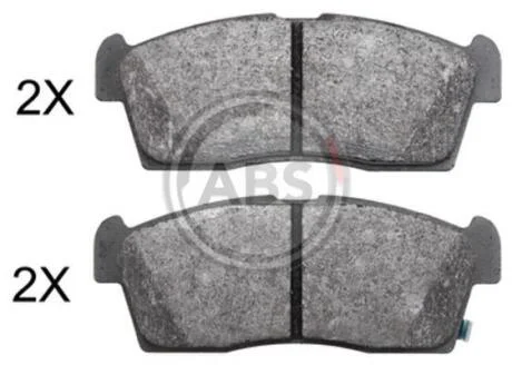 Колодки гальмівні дискові, комплект A.B.S. 37906