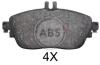 Комплект гальмівних накладок, дискове гальмо A.B.S. 37911 (фото 1)
