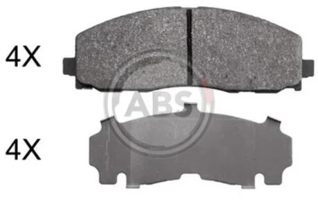 Колодки гальмівні дискові, комплект A.B.S. 37936
