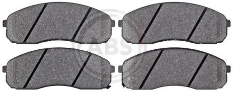 Комплект гальмівних накладок, дискове гальмо A.B.S. 37982