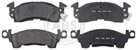 Комплект гальмівних накладок, дискове гальмо A.B.S. 38052