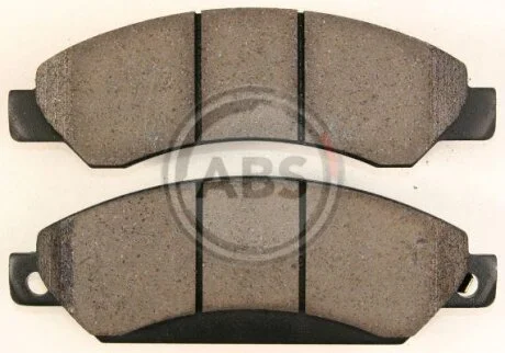 Комплект гальмівних накладок, дискове гальмо A.B.S. 38429