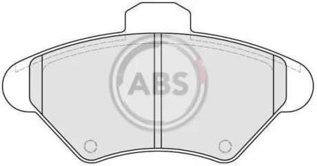 Комплект гальмівних накладок, дискове гальмо A.B.S. 38600