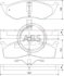 Комплект тормозных колодок, дисковый тормоз A.B.S. 38642 (фото 1)