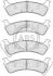Комплект гальмівних накладок, дискове гальмо A.B.S. 38664 (фото 1)