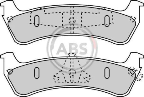 Колодки тормозные FORD EXPLORER (USA) 4.0 1996-200 A.B.S. 38667