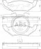 Комплект гальмівних накладок, дискове гальмо A.B.S. 38715 (фото 1)