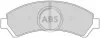 Комплект гальмівних накладок, дискове гальмо A.B.S. 38726 (фото 1)