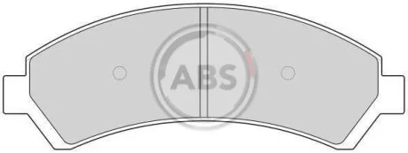 Комплект гальмівних накладок, дискове гальмо A.B.S. 38726