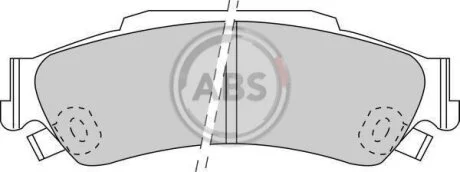 Колодки гальмівні задні, дискові A.B.S. 38729