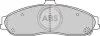 Комплект гальмівних накладок, дискове гальмо A.B.S. 38731 (фото 1)
