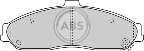 Комплект гальмівних накладок, дискове гальмо A.B.S. 38731
