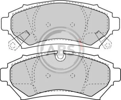 Комплект гальмівних накладок, дискове гальмо A.B.S. 38753