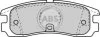 Комплект гальмівних накладок, дискове гальмо A.B.S. 38754 (фото 1)