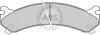 Комплект гальмівних накладок, дискове гальмо A.B.S. 38784 (фото 1)