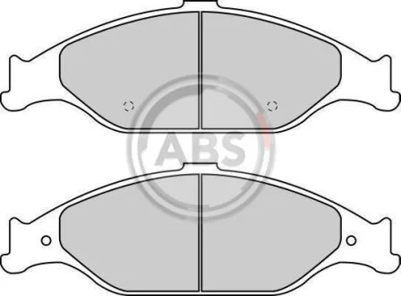 Комплект гальмівних накладок, дискове гальмо A.B.S. 38804