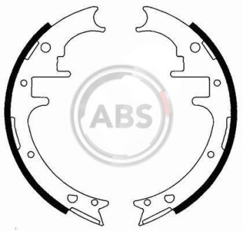 Комплект тормозных колодок A.B.S. 40581