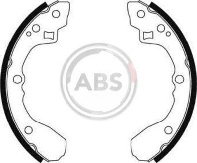К-кт зад. барабан. колодок 200х26 Mazda 626 1,6 83-12/87 A.B.S. 8505
