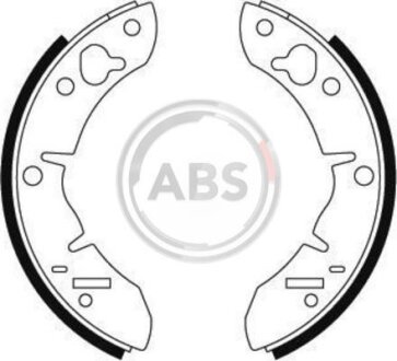 Комплект гальмівних колодок A.B.S. 8606